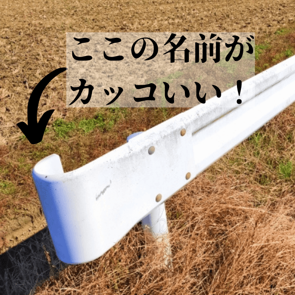 カ、カッコよすぎる！道の安全を守る「ガードレールの端の丸っこいところ」の名前が必殺技みたいで超クール！