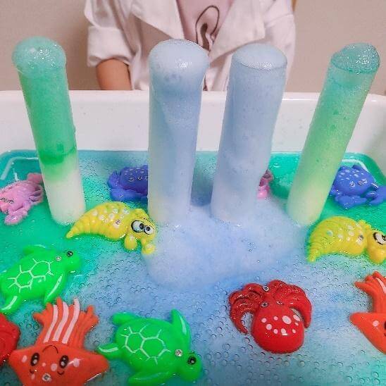 【100均グッズで理系脳を育む】子どものテンションUP☆ひんや～り「シュワシュワ実験」が楽しすぎっ！