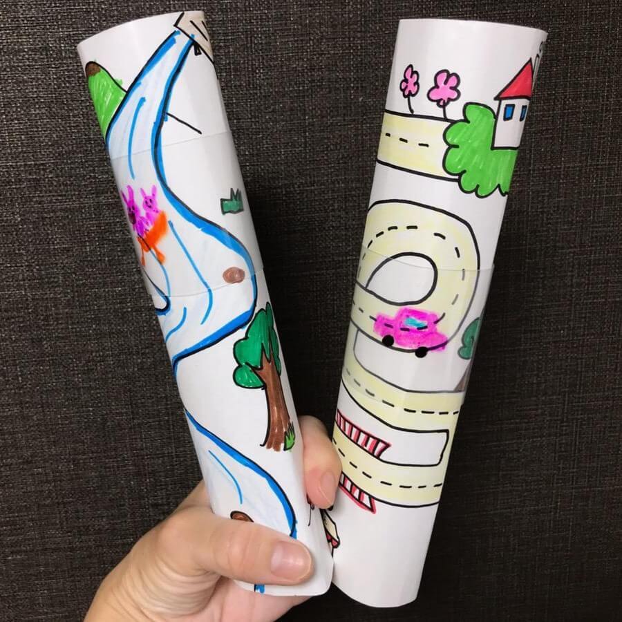 動画ばかりの雨の日に！スルスル動かせる「カーゲーム」に息子がハマった！厚紙とクリアファイルで簡単手作り♪
