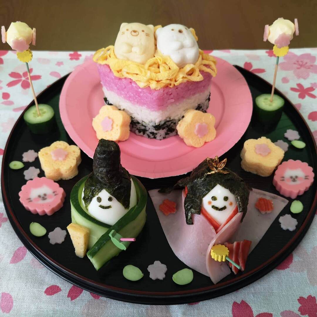 【ひな祭りのデコちらし】かわいすぎて食べられない～！マネしたくなっちゃうみんなの盛り付けアイデア大集合！