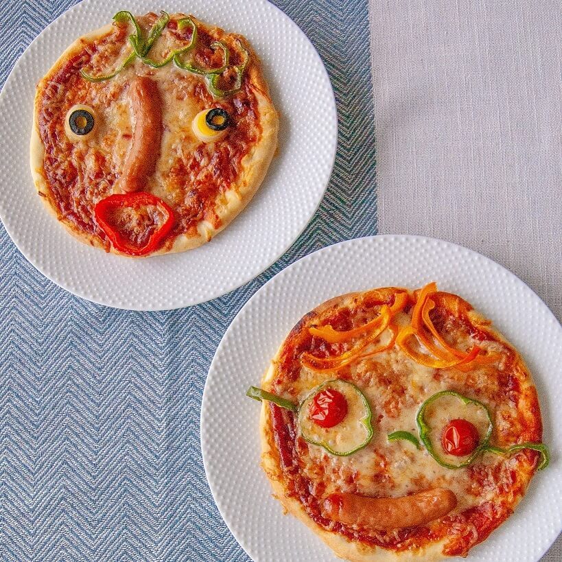父の日にパパのお顔ピザを作ろう♪パパ大感激＆子どもの想像力もふくらむ！