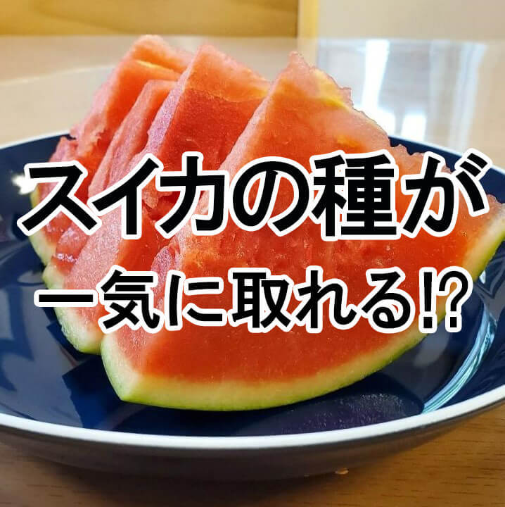 「スイカの種を一気に取り除ける切り方」に感動！ちまちま種を取るプチストレスから解放された（感涙）