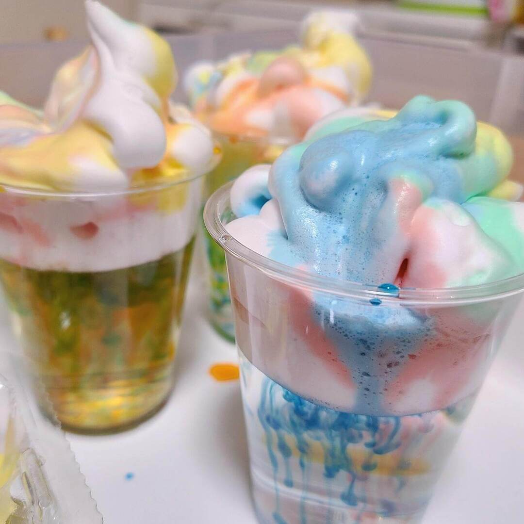 100均グッズのアレで"ゆめかわソフトクリーム"♡自然現象も学べちゃう！～夏のおうち時間にも～