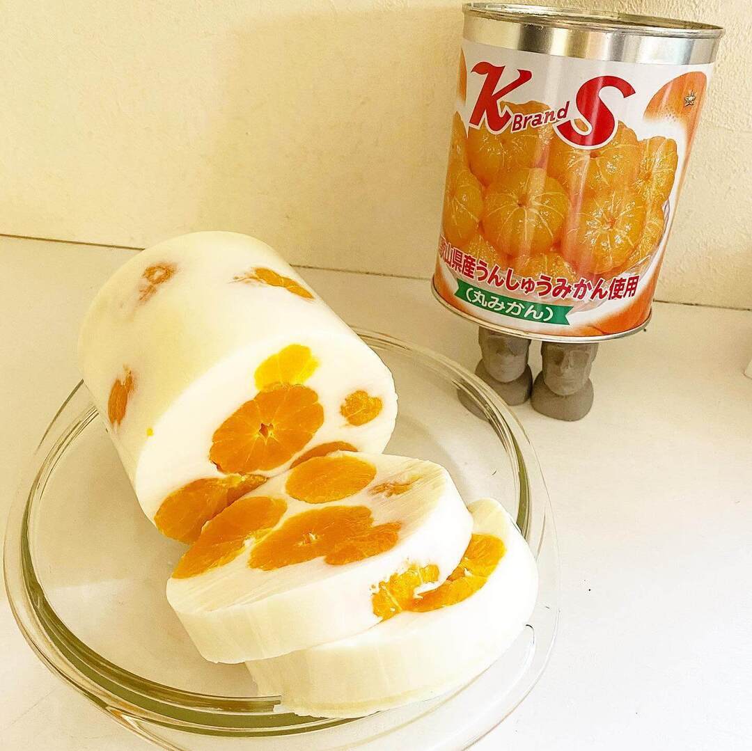 【缶詰丸ごとゼリー】パインもみかんもシロップごと固めるだけ！これからの季節に大活躍の”映えおやつ”に注目！